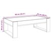 vidaXL Table basse avec LED infini ch&ecirc;ne sonoma 90x53x30 cm