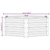 vidaXL Lit surélevé de jardin 129x45 cm Acier galvanisé Argenté