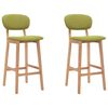 vidaXL Tabourets de bar lot de 2 vert tissu
