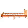 vidaXL Cadre de lit sans matelas cire marron 120x190cm bois pin massif