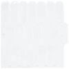 vidaXL Carreau en Plume 50 pcs Blanc 30 x 30 cm Polyur&eacute;thane et PET