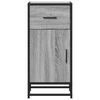 vidaXL Buffet sonoma gris 35,5x35x76 cm bois d'ing&eacute;nierie et m&eacute;tal