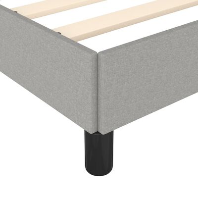 vidaXL Cadre de lit sans matelas gris clair 180x200 cm tissu