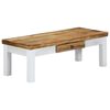 vidaXL Table basse 110x50x40 cm Bois de manguier massif