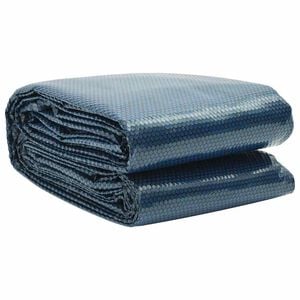 vidaXL Film solaire de piscine flottant PE 250 cm Noir et bleu