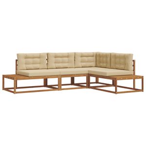 vidaXL Ensemble de canap&eacute;s d'ext&eacute;rieur 4 pc 4 place Polyester