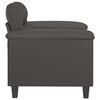 vidaXL Fauteuil Gris 60 cm Similicuir
