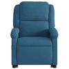 vidaXL Fauteuil de massage inclinable Bleu Velours