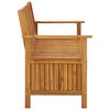 vidaXL Banc de rangement de jardin 120 cm bois d'acacia solide