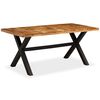 vidaXL Table à manger Bois d'acacia massif et manguier 180x90x76 cm
