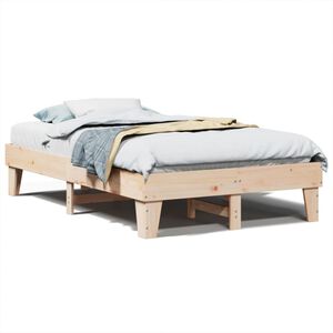 vidaXL Cadre de lit sans matelas 120x190 cm bois de pin massif