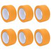 vidaXL Rubans de masquage pour peintre 6 pc Jaune 50 mm x 50 m Papier