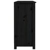 vidaXL Buffet Noir 100x35x74,5 cm Bois massif de pin