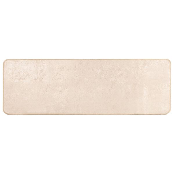 vidaXL Coureur de Tapis MARSA Cr&egrave;me 50 x 150 cm Polyester et PVC