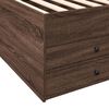 vidaXL Lit de jour avec tiroirs sans matelas ch&ecirc;ne marron 90x190 cm