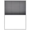 vidaXL Moustiquaire pliss&eacute;e pour fen&ecirc;tre Aluminium 60 x 80 cm