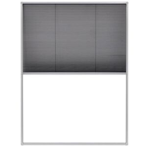 vidaXL Moustiquaire pliss&eacute;e pour fen&ecirc;tre Aluminium 60 x 80 cm