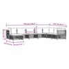 vidaXL Salon de jardin 8 pcs avec coussins anthracite acier
