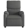 vidaXL Fauteuil de massage inclinable gris fonc&eacute; tissu