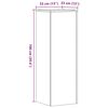 vidaXL Support pour plantes vieux bois 33x33x100 cm bois d'ing&eacute;nierie
