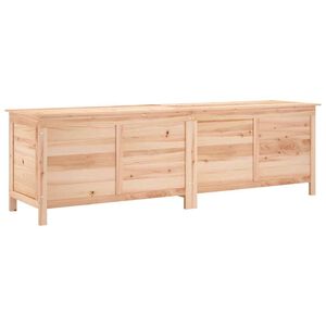vidaXL Bo&icirc;te de rangement de jardin 198,5x50x56,5 cm bois massif sapin