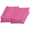 vidaXL Housse de coussin 12 pcs HEERLEN Rose 40 x 80 cm Polyester