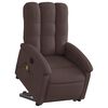 vidaXL Fauteuil inclinable de massage &eacute;lectrique Marron fonc&eacute; Tissu