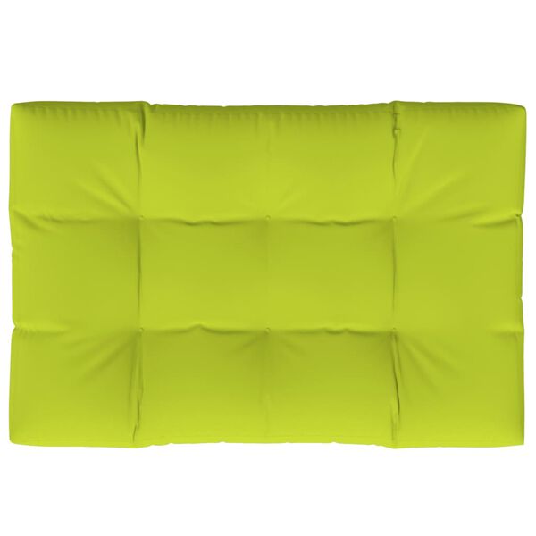 vidaXL Coussin de palette vert vif 120x80x12 cm tissu