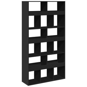 vidaXL Cloison de s&eacute;paration noir 100x33x187,5 cm bois d'ing&eacute;nierie