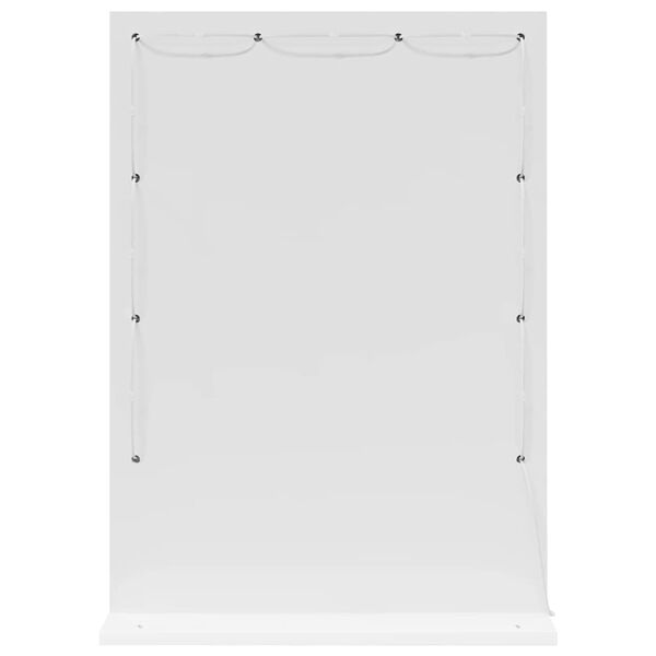 vidaXL Miroir de vanité Blanc 70 x 50 x 18 cm Verre et bois composite