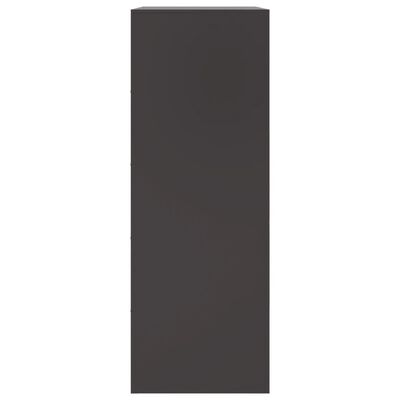vidaXL Buffet noir 67x39x107 cm acier