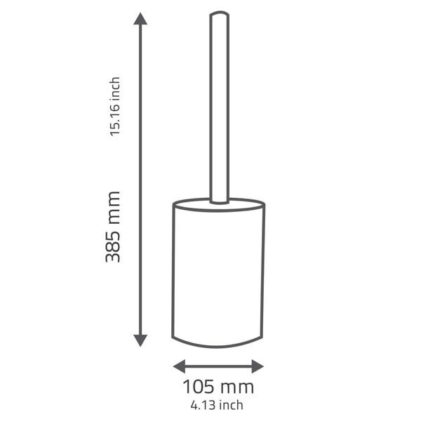 RIDDER Brosse de toilette Disco Jaune