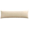 vidaXL Coussins de canap&eacute; 2 pcs Cr&egrave;me 145 x 40 cm tissu