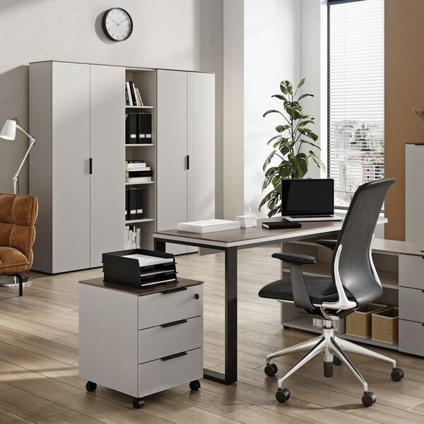 Germania Armoire sur roulettes GW-Ancona 51x41x55cm Cachemire et noyer