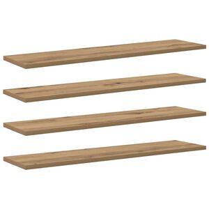 vidaXL &Eacute;tag&egrave;re &agrave; livres 3 niveaux 4 pc 80 x 20 x 1,5 cm Marron