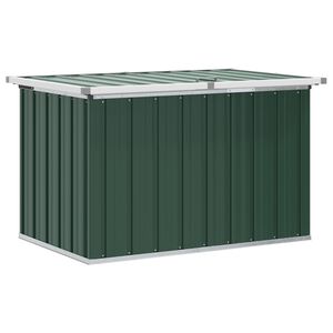 vidaXL Bo&icirc;tes de rangement Acier galvanis&eacute; 109 x 67 x 65 cm Vert