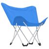vidaXL Chaise de camping pliable Forme de papillon lot de 2 Bleu