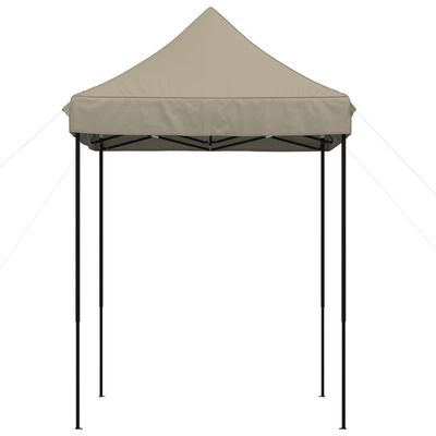 vidaXL Tente de réception pliable escamotable taupe 200x200x306 cm