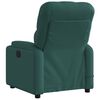 vidaXL Fauteuil de massage inclinable &eacute;lectrique Vert fonc&eacute; Tissu