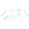 vidaXL Serre avec cadre en acier Blanc 16 m&sup2; 4x4x2 m