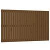 vidaXL T&ecirc;te de lit murale Marron miel 147x3x90 cm Bois massif de pin