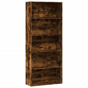 vidaXL Biblioth&egrave;que ch&ecirc;ne fum&eacute; 80x30x189 cm bois d'ing&eacute;nierie