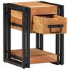 vidaXL Cabinet de chevet Marron 30 x 30 x 40 cm Bois d'Acacia Massif