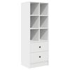 vidaXL Bureau avec tiroir 2 pcs Blanc