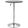 vidaXL Table de bar Noir &Oslash;60 cm MDF