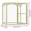 vidaXL Poulailler 1,5x1,5x1,5 m Pin&egrave;de impr&eacute;gn&eacute;e