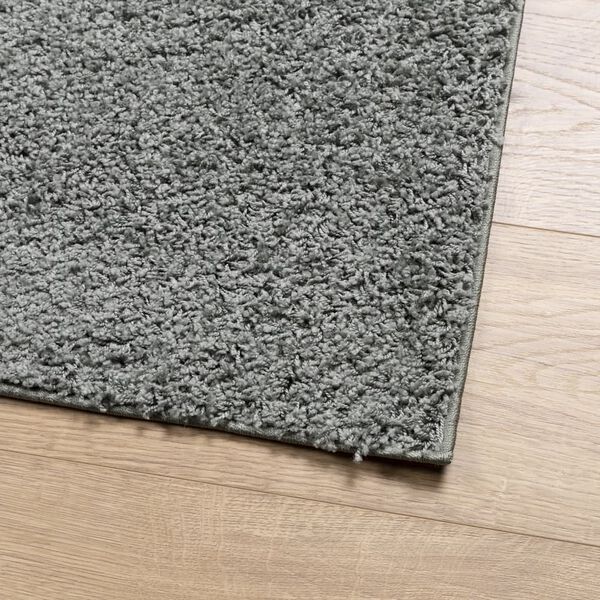 vidaXL Tapis shaggy PAMPLONA poils longs moderne vert 240x240 cm