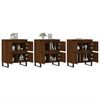 vidaXL Buffets 3 pcs Ch&ecirc;ne marron Bois d'ing&eacute;nierie