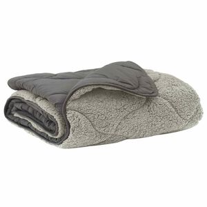 vidaXL Duvet complet toute l'ann&eacute;e Matelass&eacute; Gris clair 135 x 200 cm