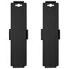vidaXL Chariots de d&eacute;m&eacute;nagement &agrave; 4 roues 2 pcs noir PP 170 kg